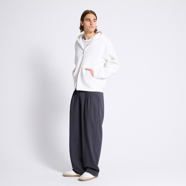Boxy scuba zip hoodie "Stan"